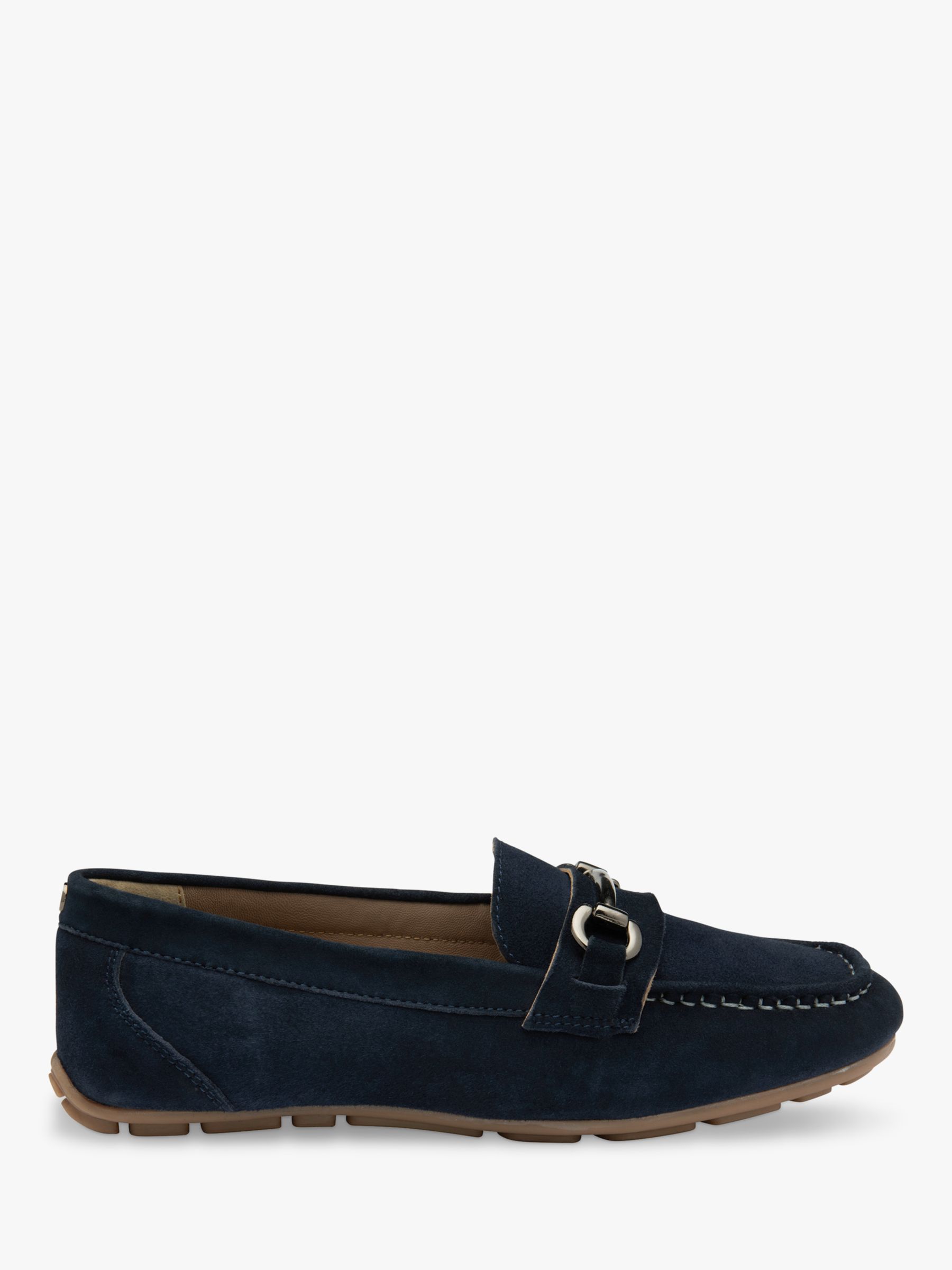 Ravel Dutton Suede Loafers, Navy, 6