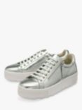 Ravel Calton Leather Trainers, Silver