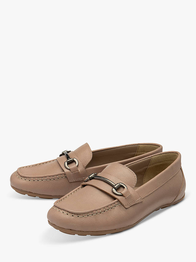Ravel Dutton Leather Loafers, Nude