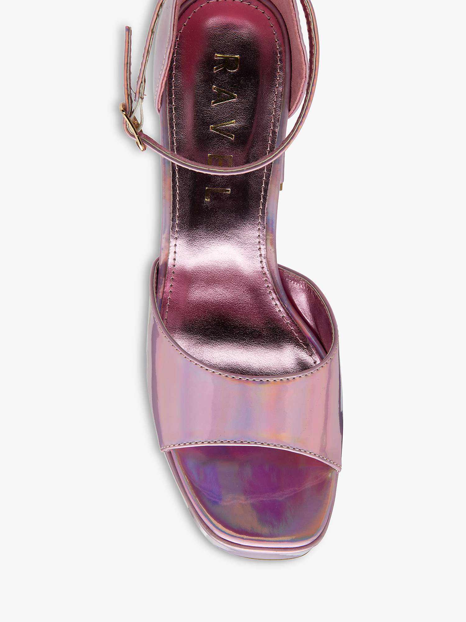 Buy Ravel Ornsay Block Heel Sandals, Pink Online at johnlewis.com
