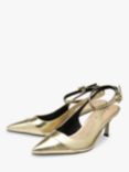 Ravel Catrine Pointed Toe Court Shoes, Black, Gold