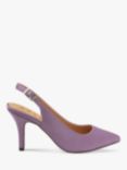 Ravel Kavan Satin Stiletto Heel Slingback Court Shoes, Lilac