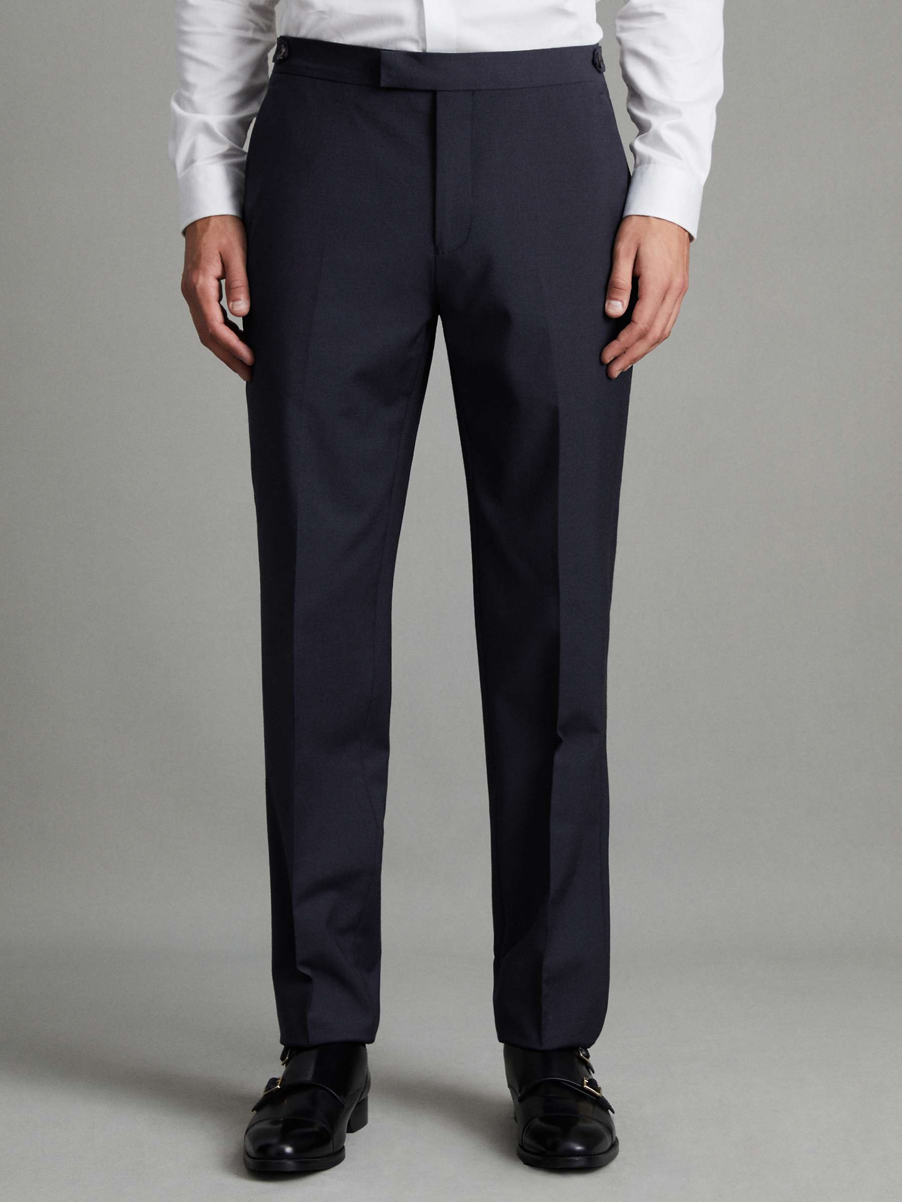 Buy Reiss Hope Modern Fit Travel Trousers, Navy Online at johnlewis.com