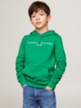 Tommy Hilfiger Kids' Essential Pullover Hoodie, Olympic Green