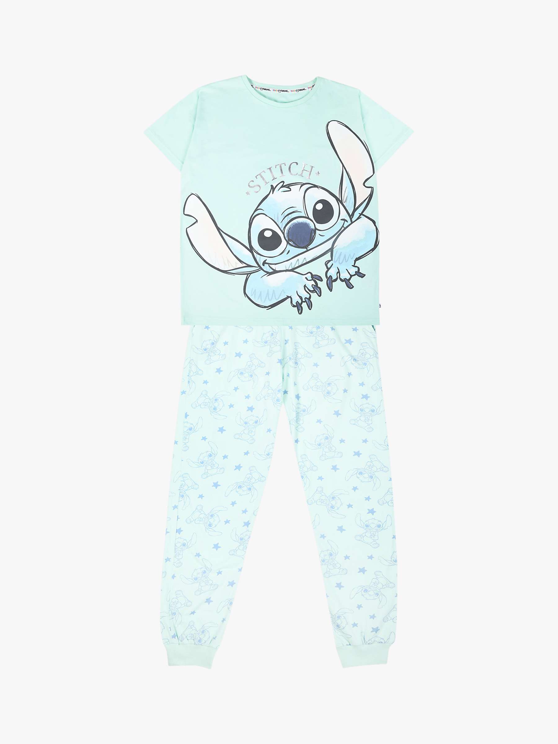 Buy Brand Threads Stitch Pyjama Set, Blue Online at johnlewis.com