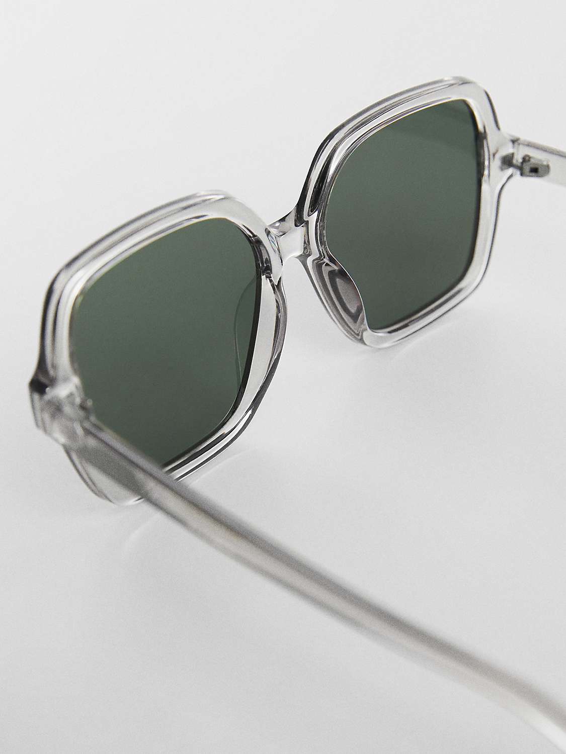 Buy Mango Fernanda Square Tortoiseshell Sunglasses Online at johnlewis.com
