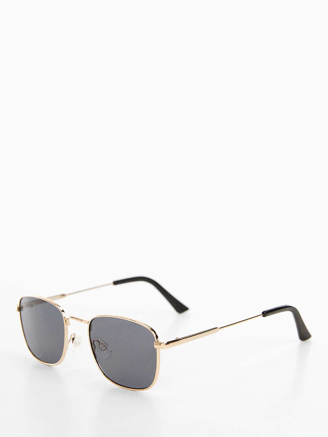 Buy Mango Fedra Metal Rimmed Sunglasses, Gold Online at johnlewis.com
