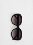 Mango Favignan Maxi Sunglasses, Black