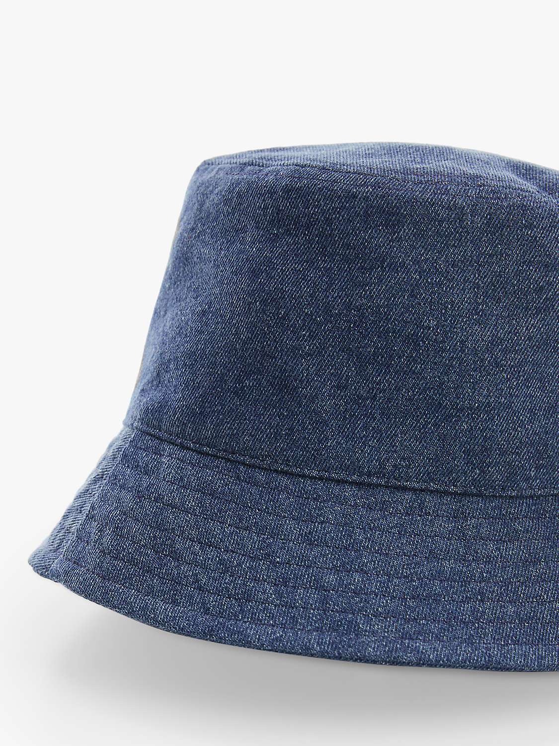 Buy Mango Izziede Denim Bucket Hat, Open Blue Online at johnlewis.com
