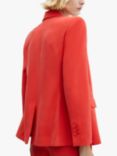 Mango Tempo Double Breasted Suit Blazer, Bright Red