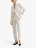 Mango Tempo Suit Waistcoat, Light Beige