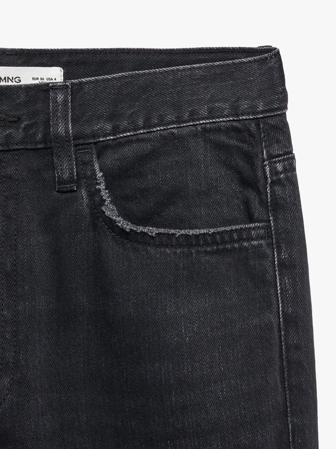 Mango Matilda Straight Leg Jeans, Open Grey at John Lewis & Partners