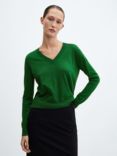 Mango Lukav Fine Knit V Neck Jumper