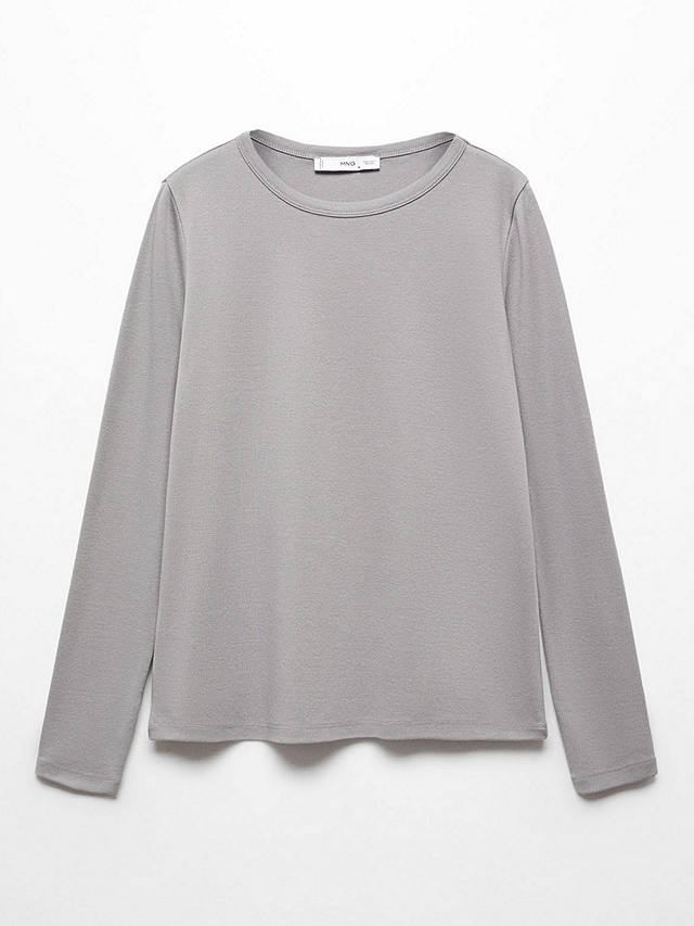 Mango Etoile Long Sleeve T-Shirt, Grey