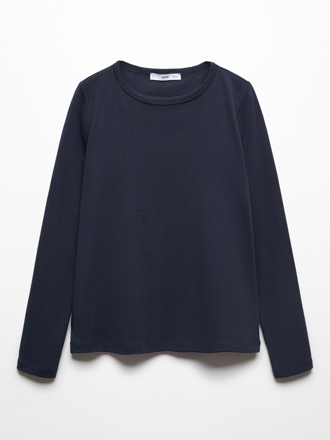 Mango Etoile Long Sleeve T-Shirt, Navy, XXS