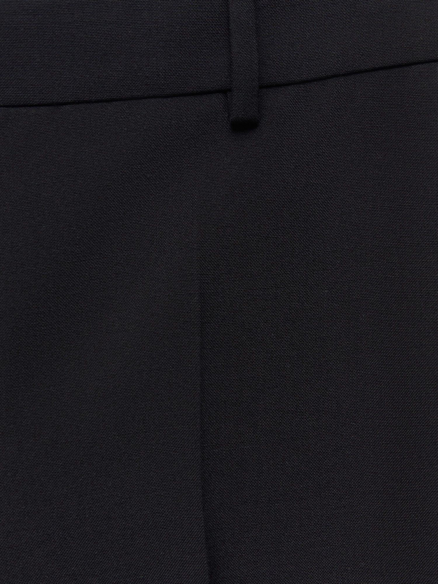 Mango Jordan Wool Blend Suit Trousers, Black at John Lewis & Partners