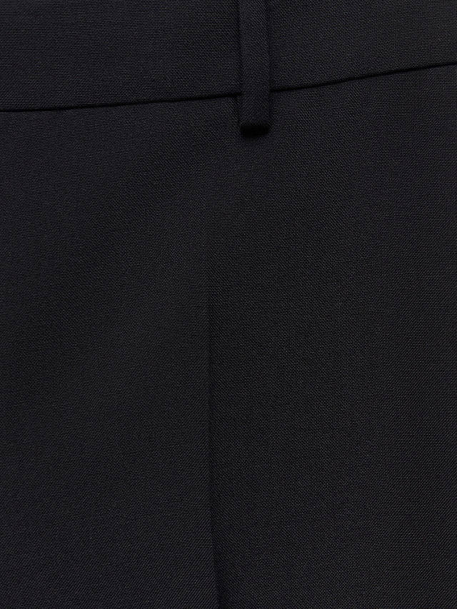 Mango Jordan Wool Blend Suit Trousers, Black