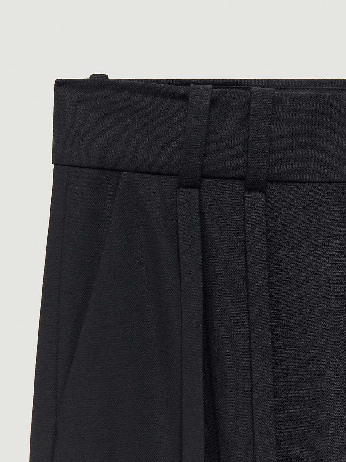 Buy Mango Utahc Pleated Cargo Trousers, Black Online at johnlewis.com