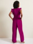 Phase Eight Petite Ayla Ruffle Jumpsuit, Magenta