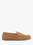 Mango Rub Suede Round Toe Loafers, Brown