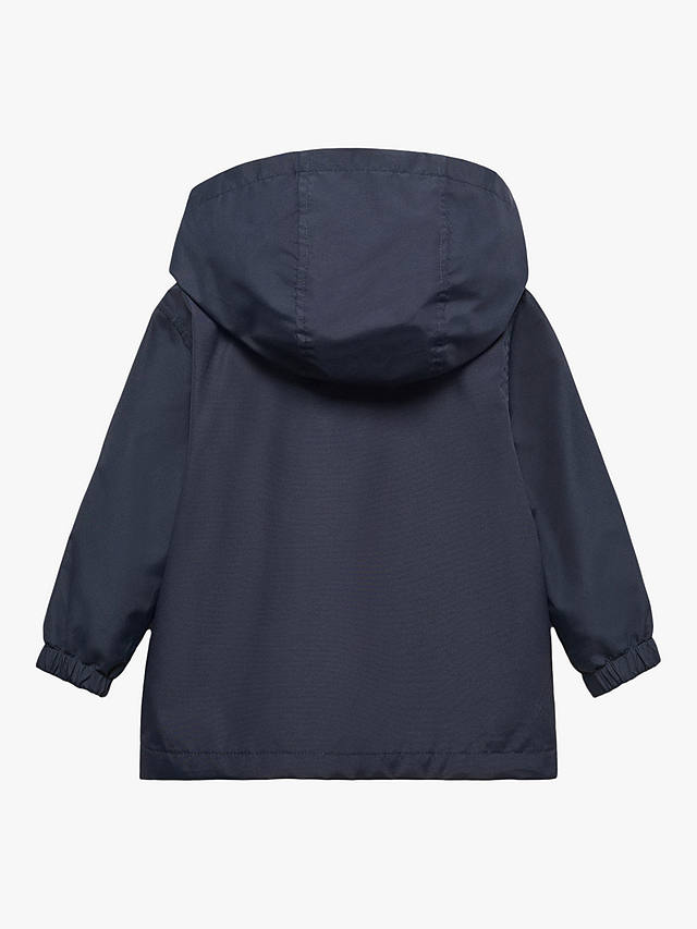 Mango Baby Pascal Water Repellent Hooded Parka, Navy