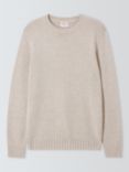 John Lewis ANYDAY Cotton Blend Knit Crew Neck Jumper, Natural Cream