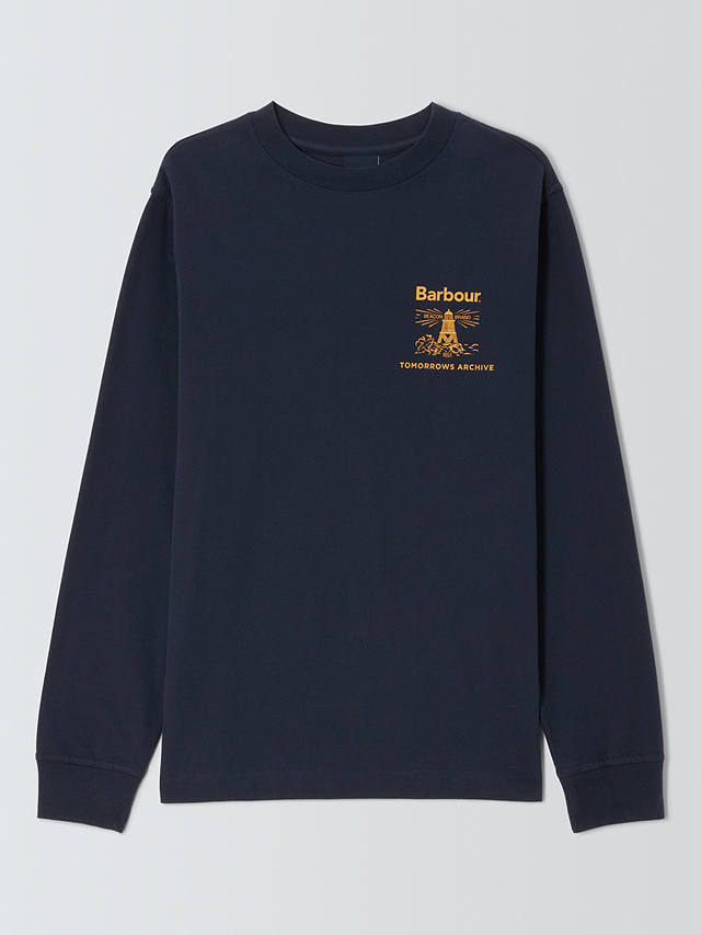 Barbour Tomorrow's Archive Arbour Long Sleeve T-Shirt, Navy