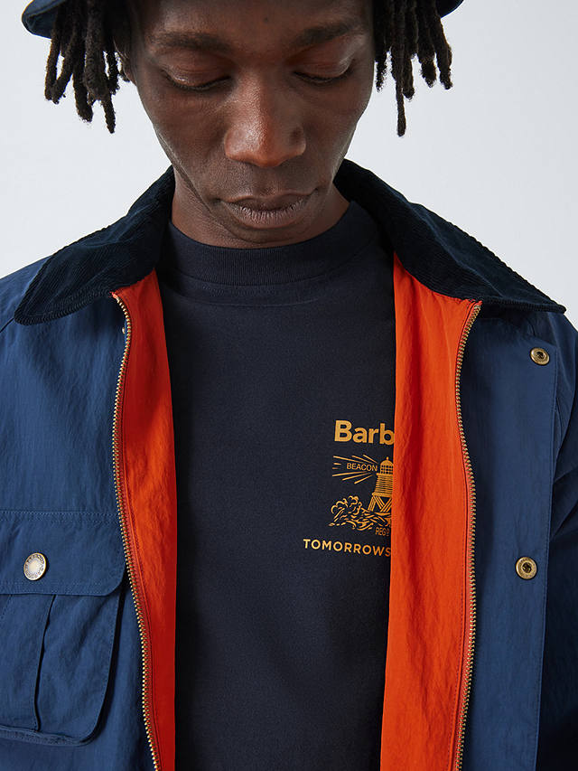 Barbour Tomorrow's Archive Arbour Long Sleeve T-Shirt, Navy