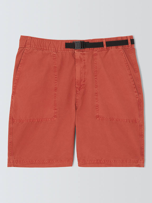 Barbour Grindle Cotton Canvas Twill Shorts, Burnt Orange