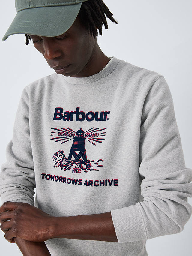 Barbour Tomorrow's Archive Sweat Crew Jumper, Grey