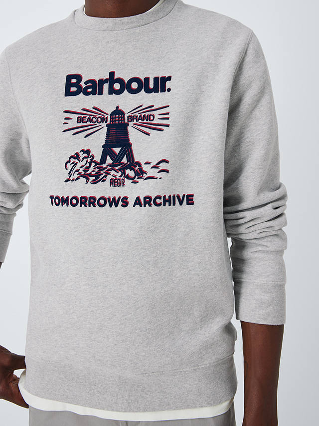 Barbour Tomorrow's Archive Sweat Crew Jumper, Grey