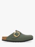 Birkenstock Boston Suede Big Buckle Clogs, Thyme