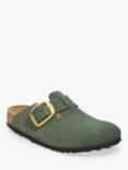 Birkenstock Boston Suede Big Buckle Clogs, Thyme