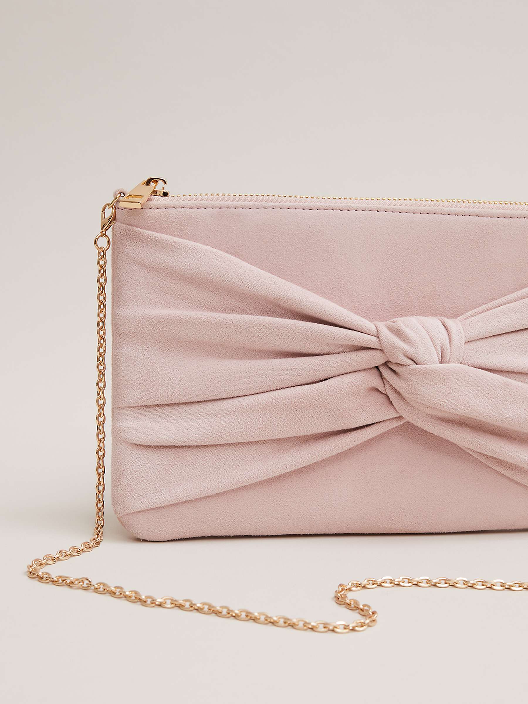 Buy Phase Eight Suede Knot Front Clutch Online at johnlewis.com