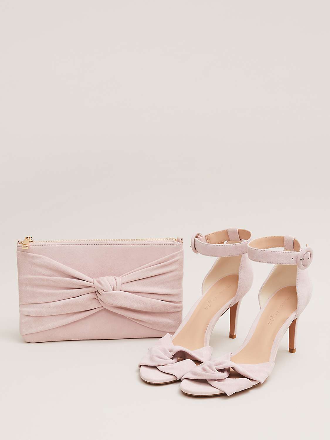 Buy Phase Eight Suede Knot Front Clutch Online at johnlewis.com