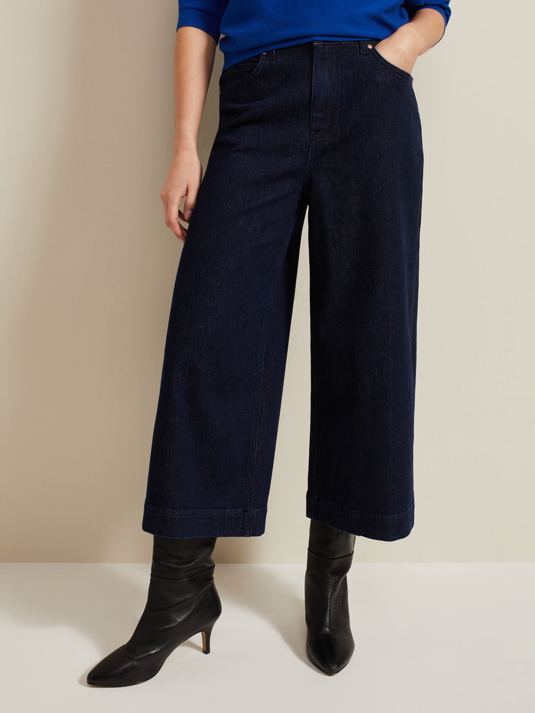 Phase Eight Ulrica Ankle Grazer Trousers, Black at John Lewis