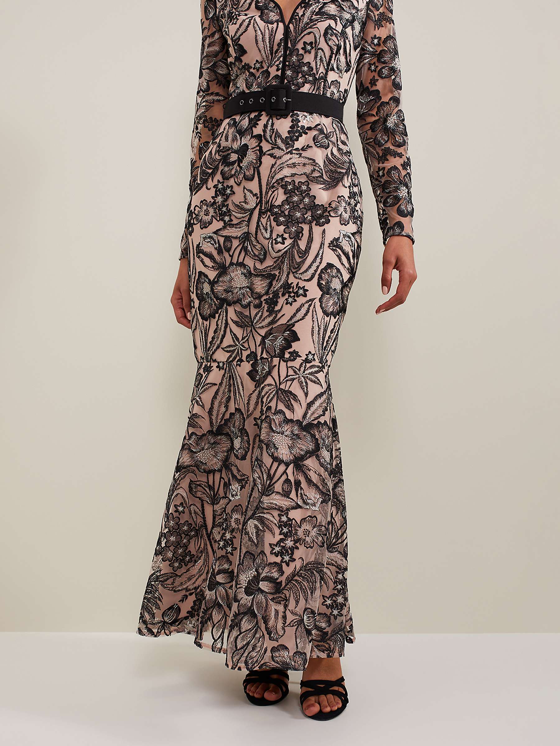 Buy Phase Eight Nola Floral Embroidered Maxi Dress, Multi Online at johnlewis.com