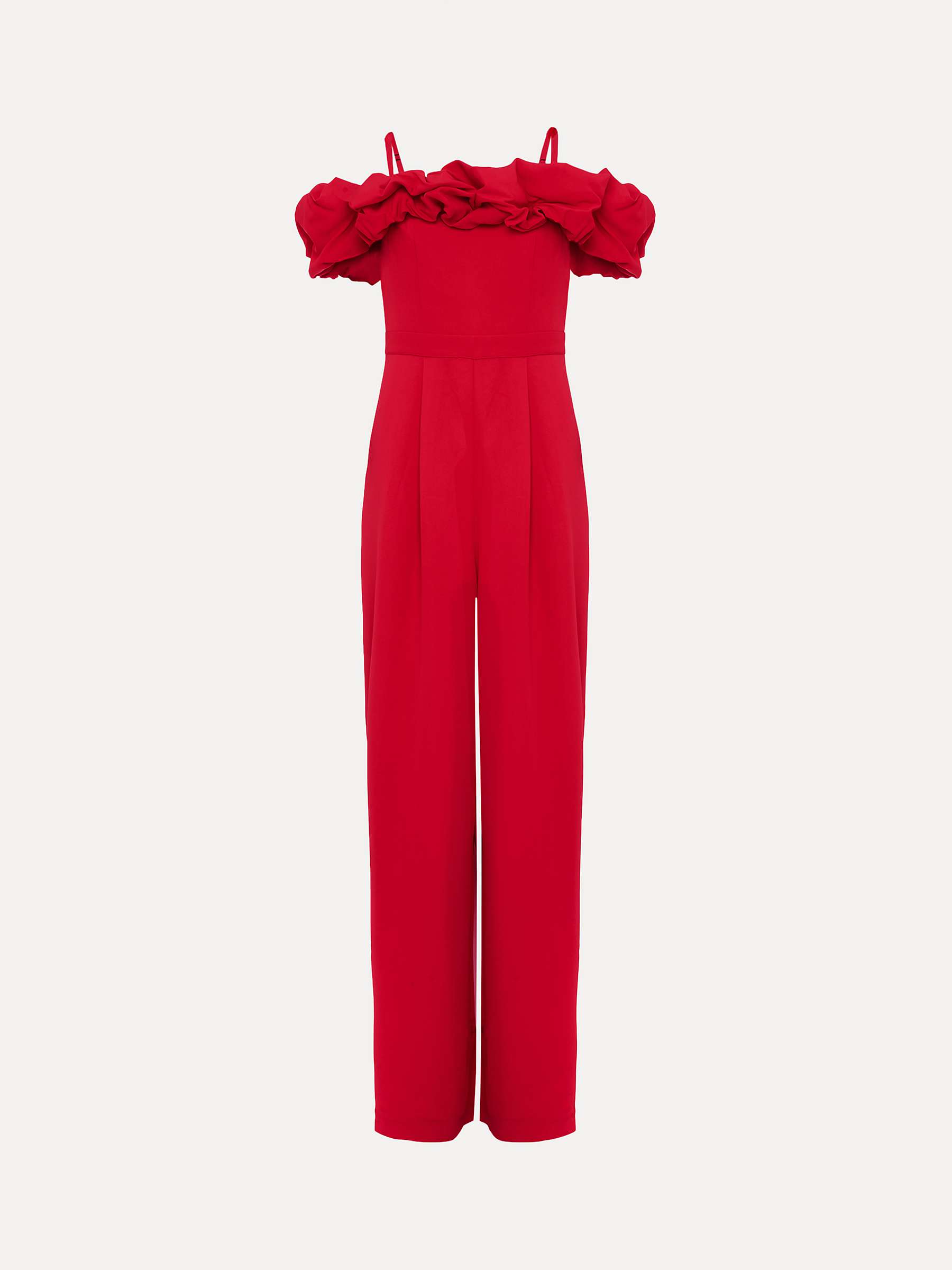 Buy Phase Eight Mallory Bardot Wide Leg Jumpsuit, Pink Online at johnlewis.com