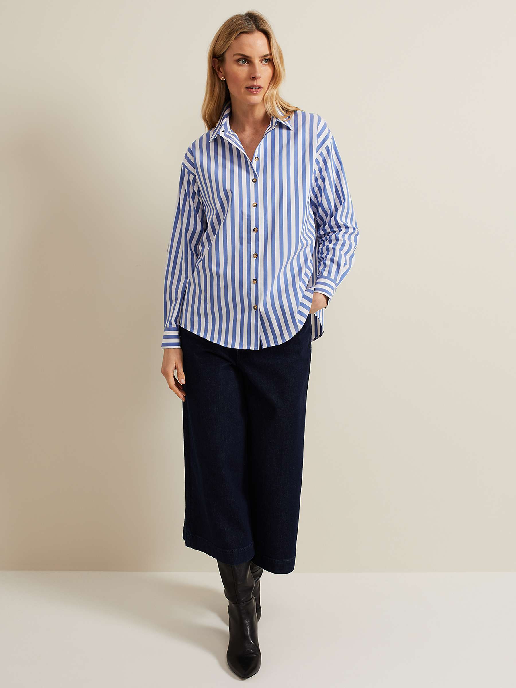 Buy Phase Eight Stripe Shirt Online at johnlewis.com