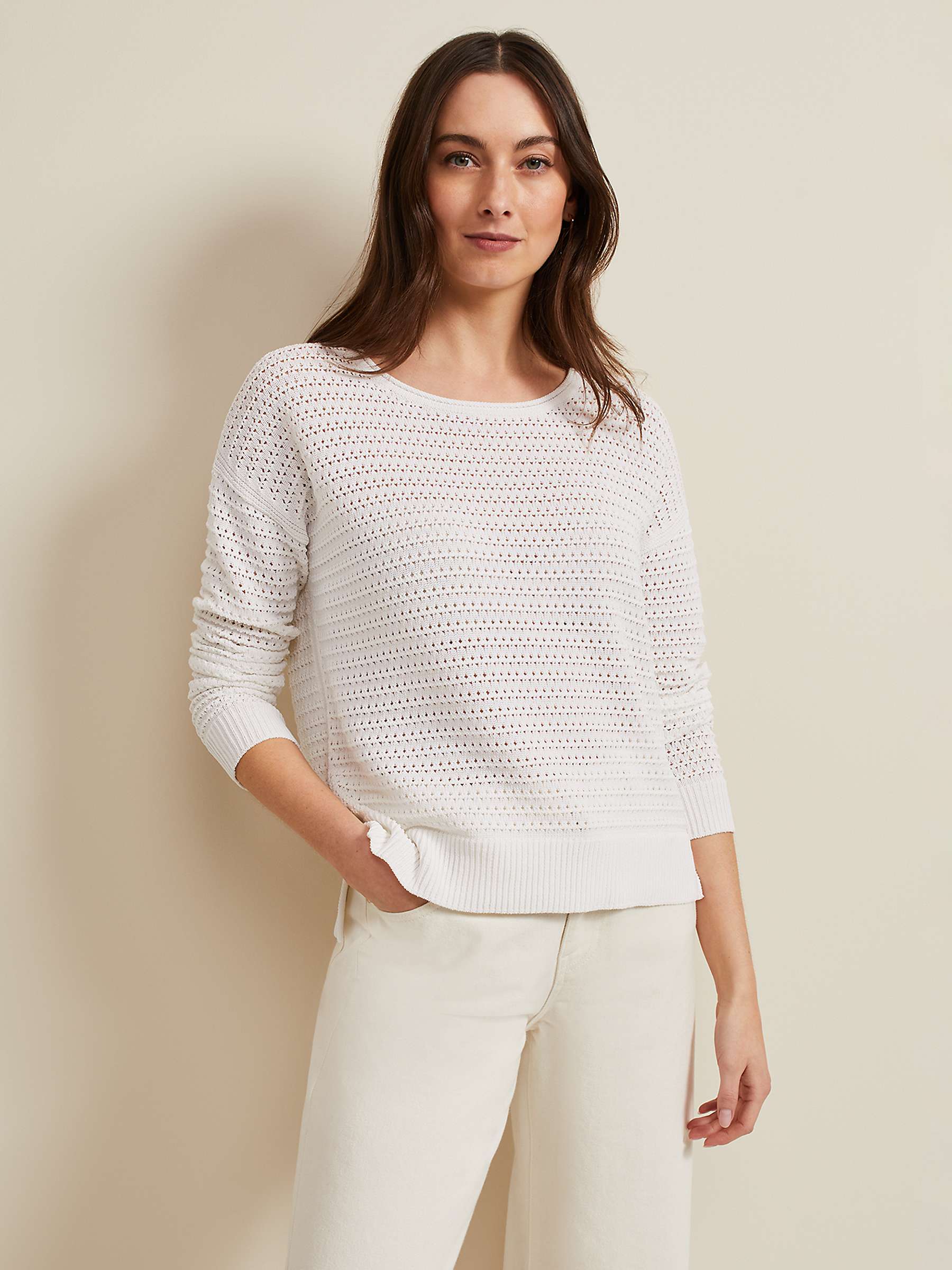 Buy Phase Eight Annie Jumper, Ivory Online at johnlewis.com