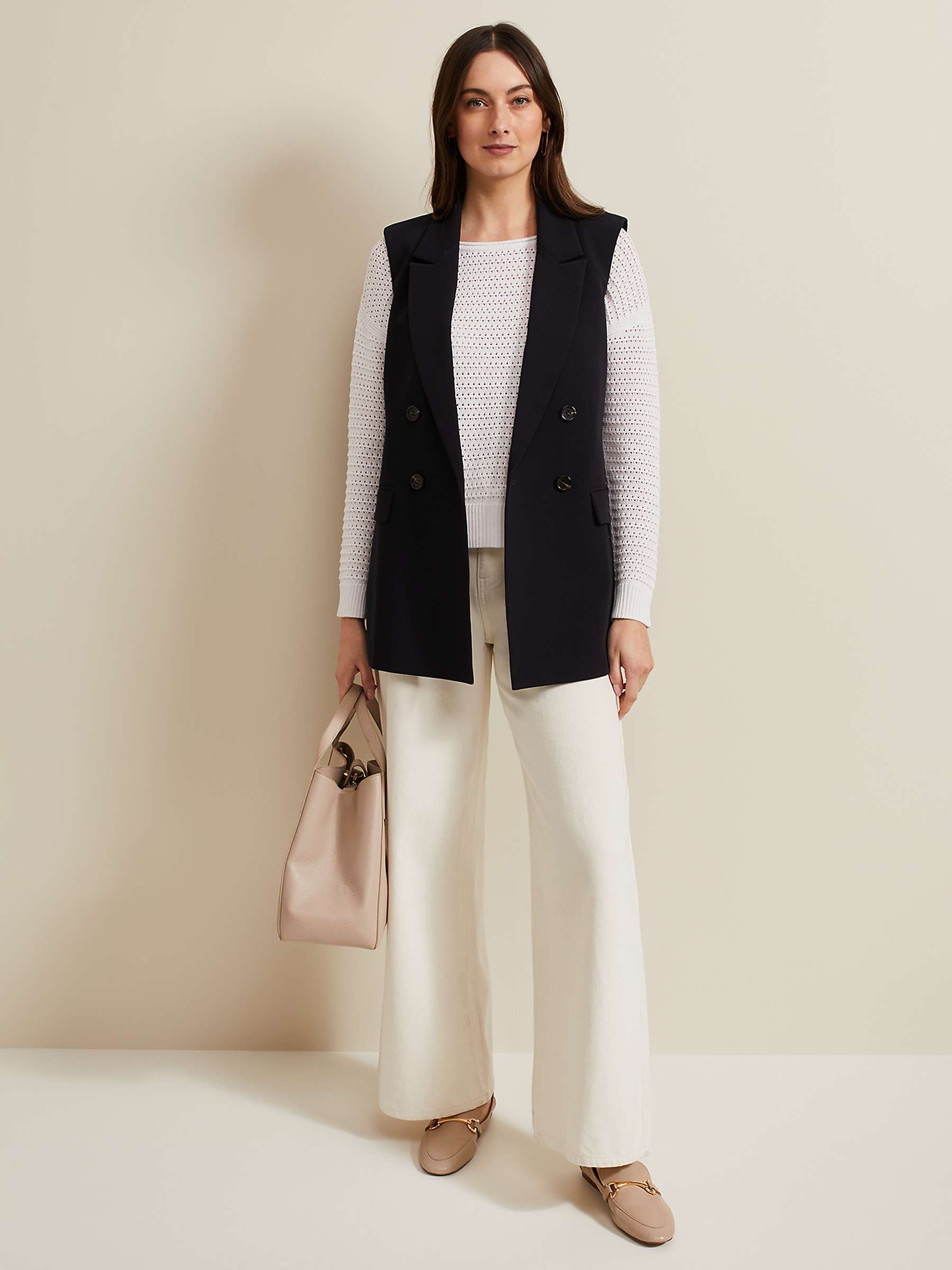 Buy Phase Eight Annie Jumper, Ivory Online at johnlewis.com