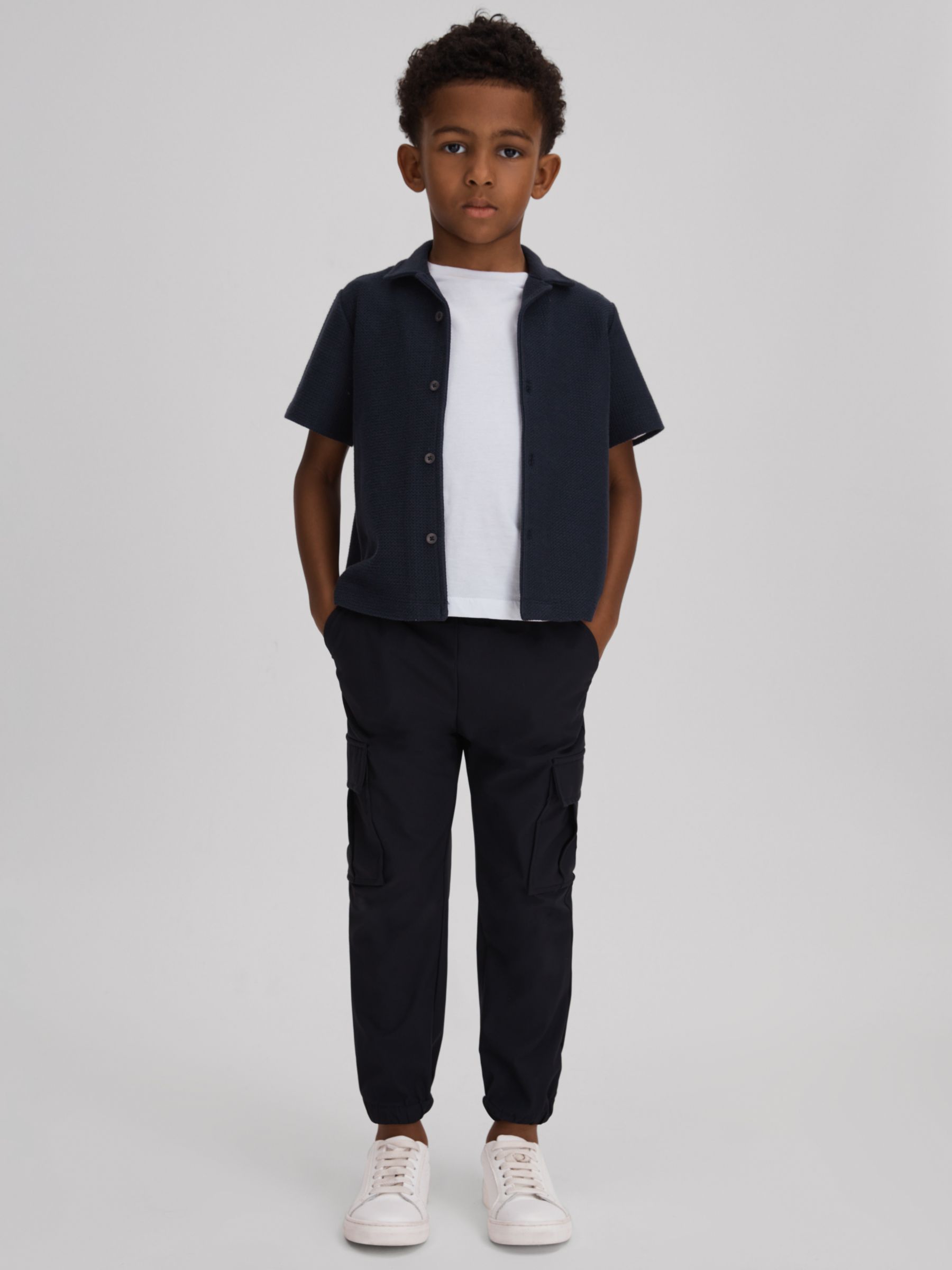 Buy Reiss Kids' Gerrard Textured Button Shirt Online at johnlewis.com