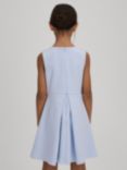 Reiss Kids' Posy 3D Floral Pleated Scuba Dress, Lilac