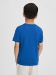 Reiss Kids' Jude Logo Crew Neck T-Shirt, Lapis Blue