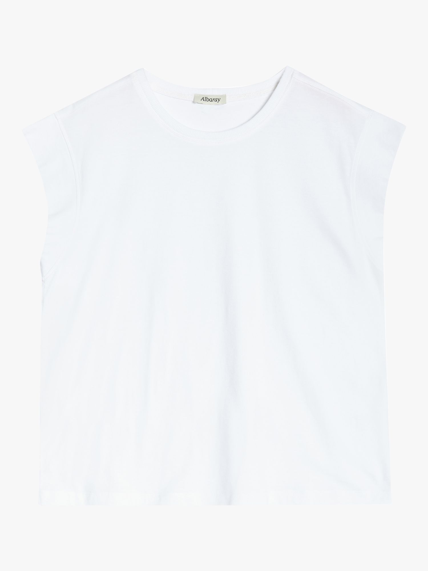 Albaray Extended Shoulder T-Shirt, White, 8