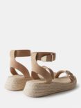 Mint Velvet Suede Flatform Espadrille Sandals, Tan