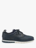Pod Murphy Leather Lace Up Trainers, Navy