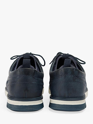 Pod Murphy Leather Lace Up Trainers, Navy 