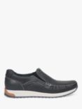 Pod Sean Leather Loafers, Navy