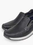 Pod Sean Leather Loafers, Navy
